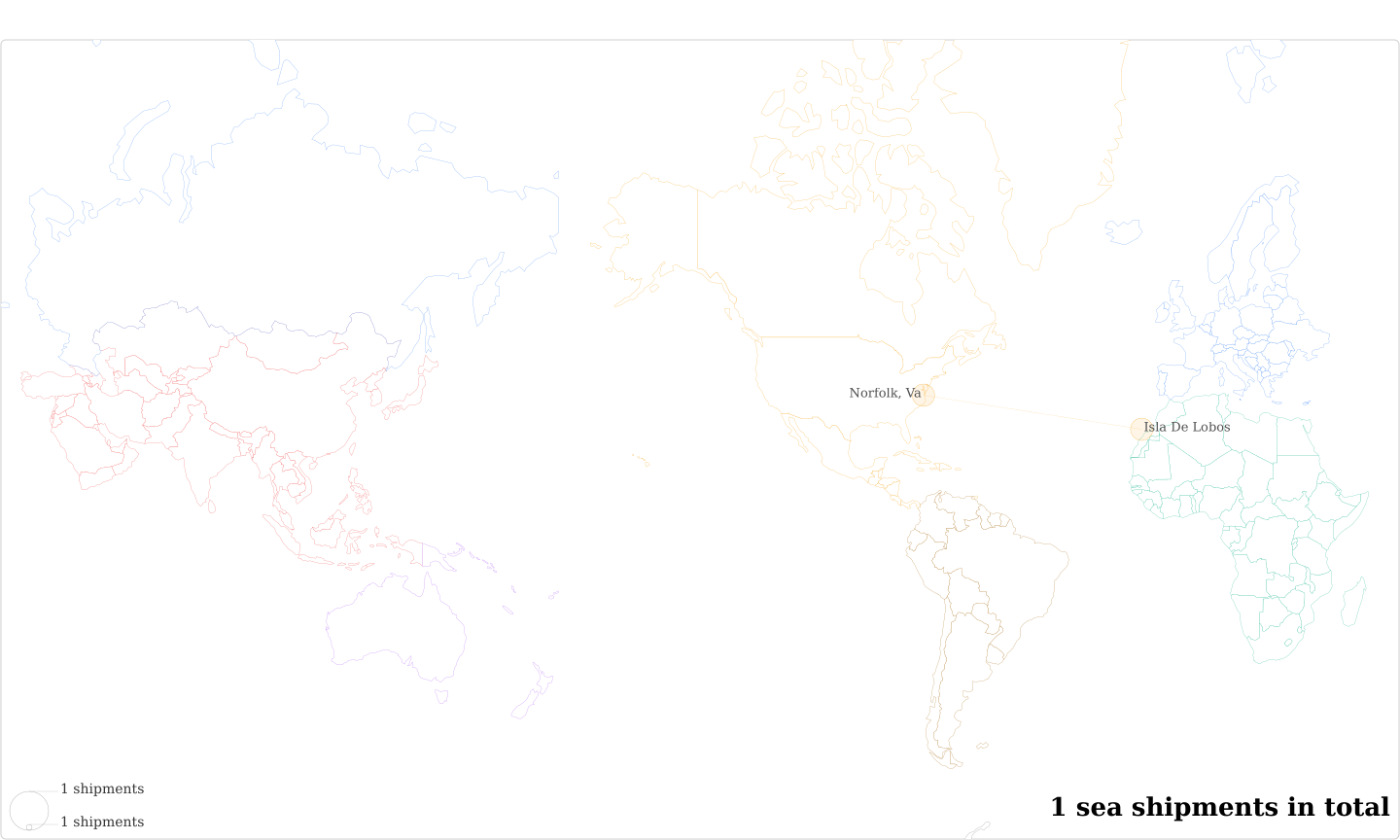 Crane Worldwide Logictics Canada's Imports Per Country Map