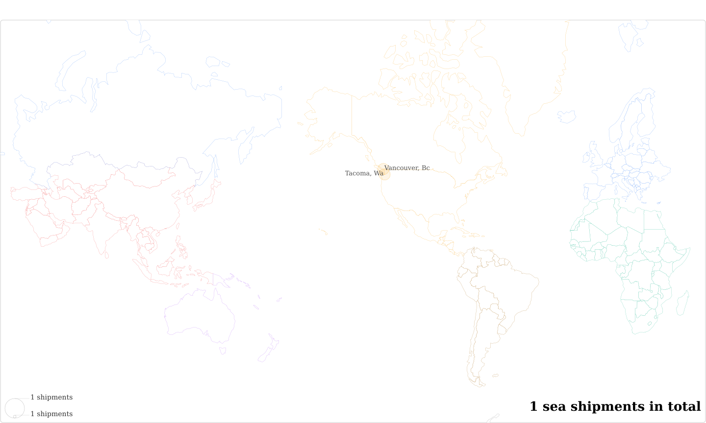 Loventools's Imports Per Country Map