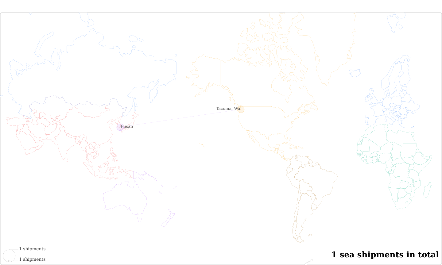 Crane Worldwide Logistics Per's Imports Per Country Map