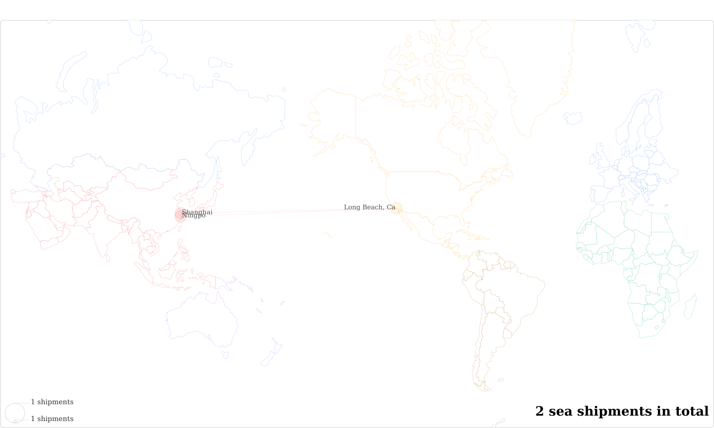 Brandi Love's Imports Per Country Map
