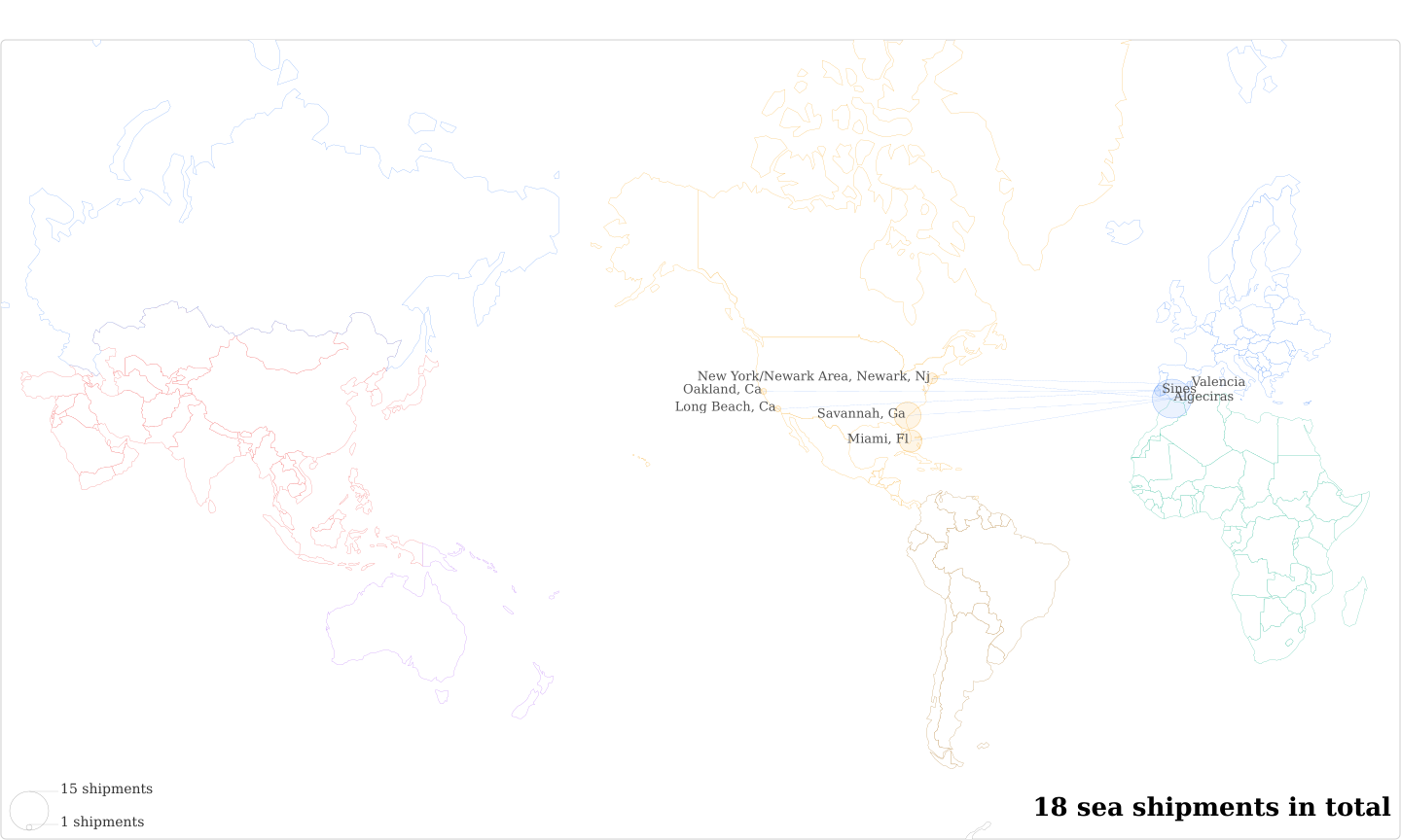 Moldes Tecnologicos Para El Hormigo's Imports Per Country Map