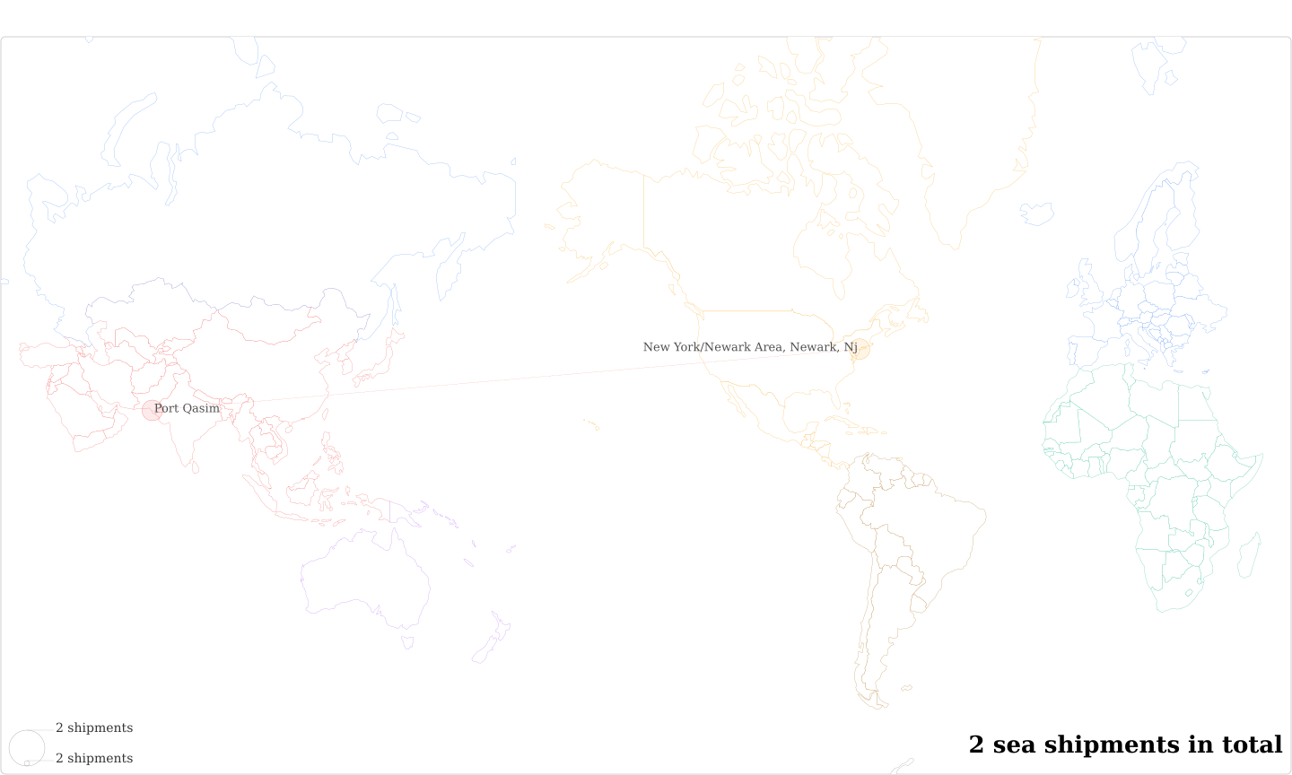 Nizar Nooruddin Sivji's Imports Per Country Map