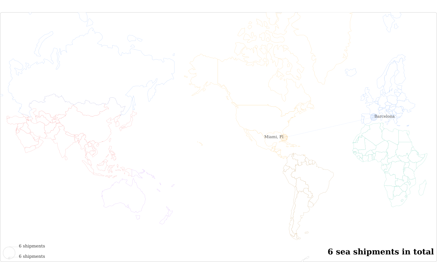 Osmak Pazarlama Ithalat Ihracat Ticret's Imports Per Country Map